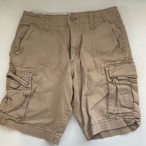 Old Navy - Lived-In Straight Cargo Shorts - Mens 28 Waist - Khaki / Tan Uniform